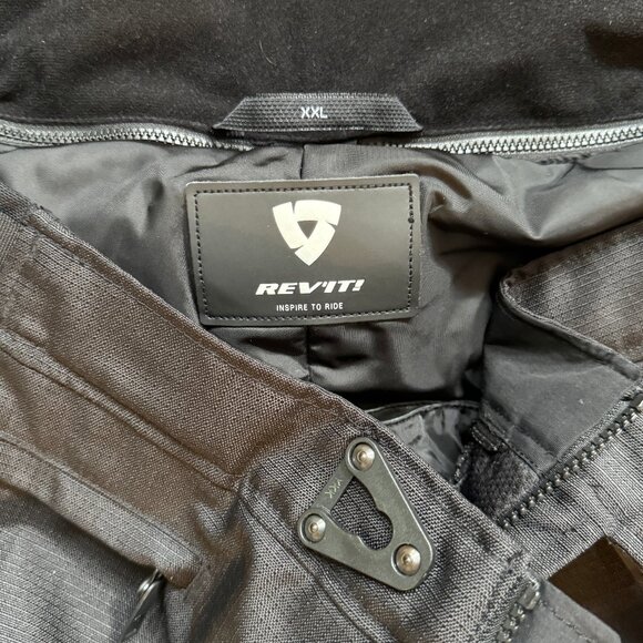 RevIt Tornado 3 Black Motorcycle Pants Men’s XXL Rev'It FPT098 2XL - Picture 4 of 6